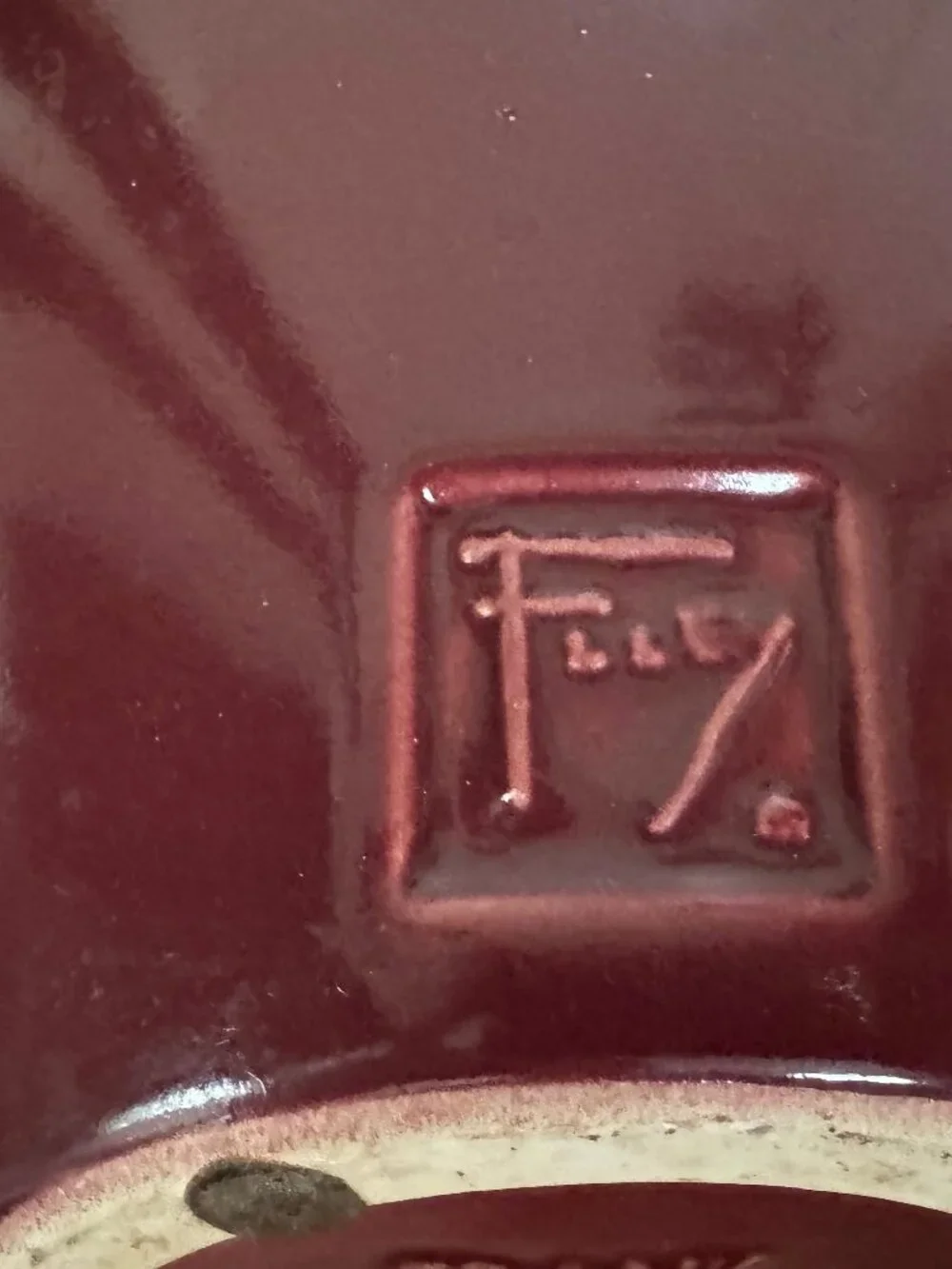 Haeger Pottery Frank Lloyd Wright Collection Red Vase
